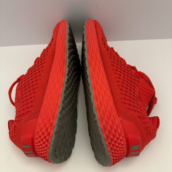Nobull Men\'s Diamond Knit Orange Runner Sneakers Size 10M 11.5W Never warn main image 9